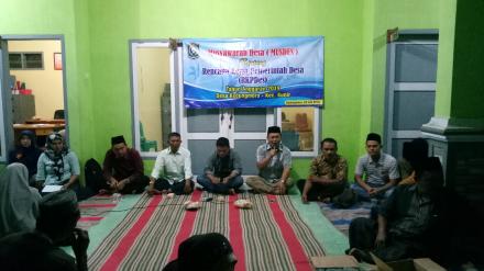 MUSYAWARAH DESA (MUSDES) TENTANG KERJA PEMERINTAH DESA (RKPDes)